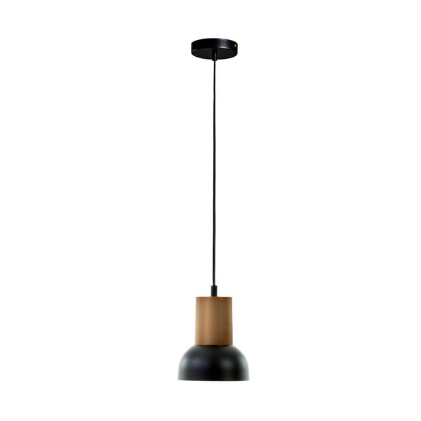 Črna viseča svetilka Kave Home Amina, višina 15 cm