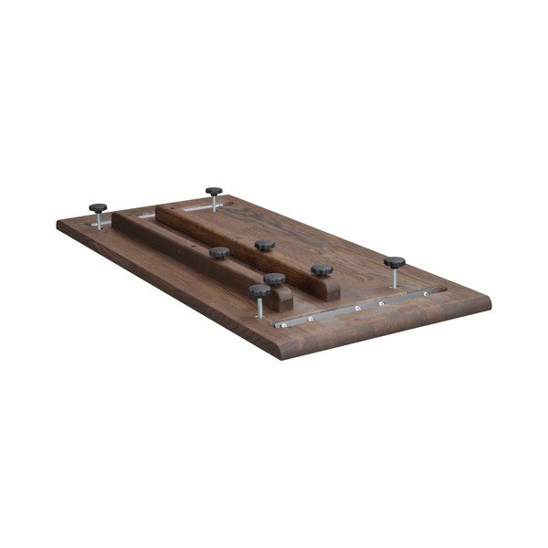 Dodatna mizna plošča iz masivnega hrasta 95x45 cm Clapperton – Rowico-image-4