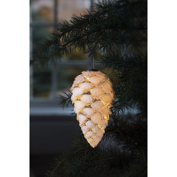 Bela viseča božična svetlobna dekoracija ø 7 cm Celina – Sirius-image-1