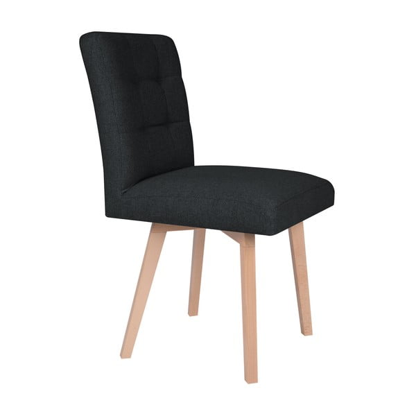 Črni jedilni stol Mazzini Sofas Tulip-image-1