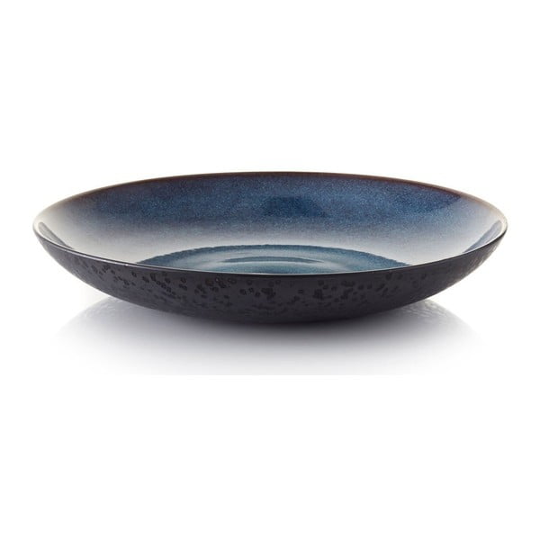 Črna/modra skleda iz kamenine ø 40 cm Gastro Dark Blue/Black – Bitz