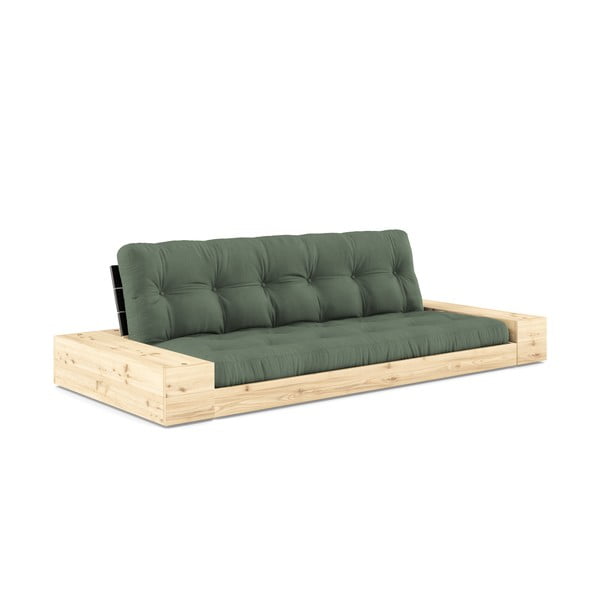 Zelena raztegljiva sedežna garnitura 244 cm Base – Karup Design