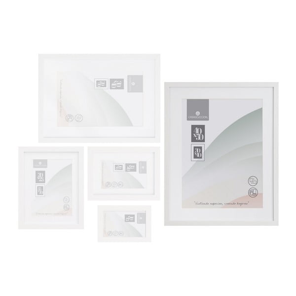 Bel stenski okvir 42x52 cm Sencillo – Casa Selección-image-1