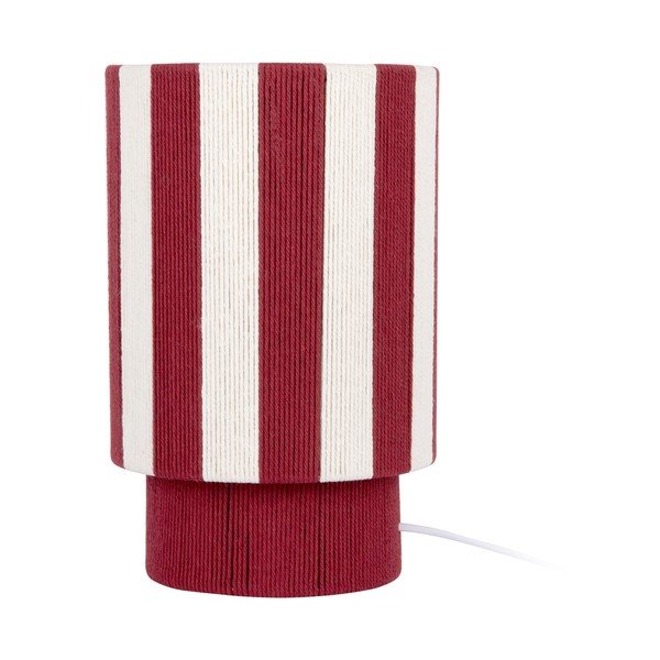 Rdeča/bela namizna svetilka iz vrvi (višina 35 cm) Vienna Stripes – Leitmotiv