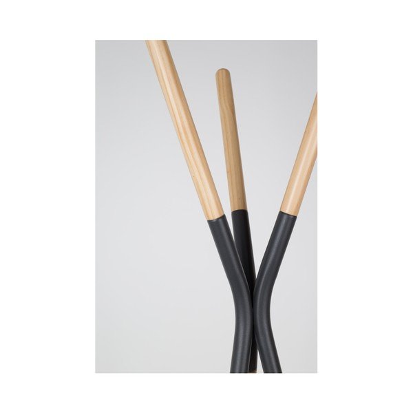 Stojalo za oblačila iz borovega lesa s sivimi detajli Zuiver Pinnacle-image-4