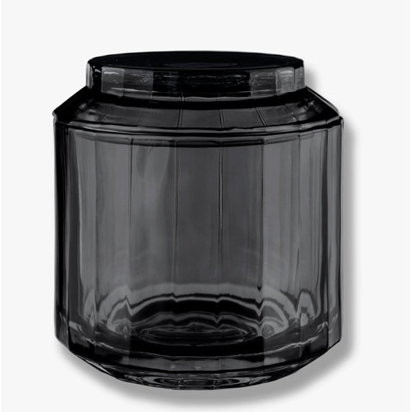 Črn steklen kopalniški organizator za vatke ali vatirane palčke Vision – Mette Ditmer Denmark