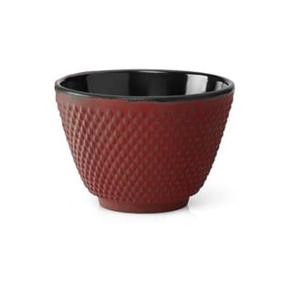 Komplet 2 rdečih skodelic za čaj iz litega železa Bredemeijer Xilin, ⌀ 7,8 cm