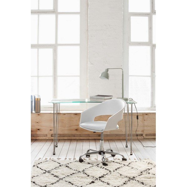 Pisalna miza s stekleno mizno ploščo 60x120 cm Rondo – Bizzotto-image-3