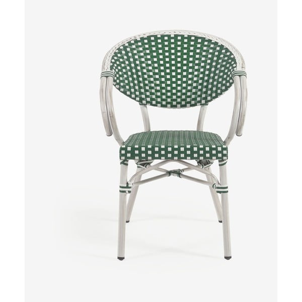 Zeleno-bel vrtni stol Kave Home Marilyn-image-2