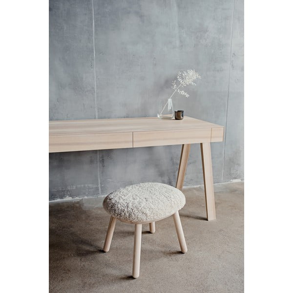 Pisalna miza iz jesenovega lesa EMKO 4.9, 140 x 70 cm-image-1