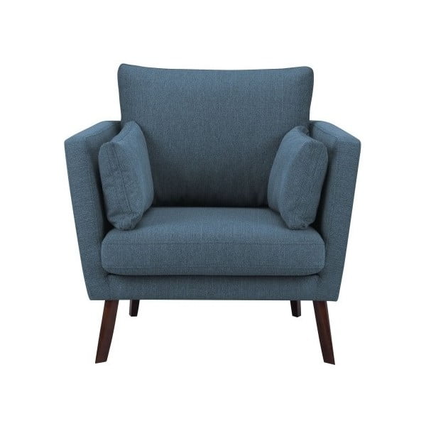Temno moder fotelj Mazzini Sofas Elena