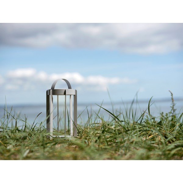 Svetlo siva zunanja LED lanterna na USB (višina 30 cm) Firefly – Zone-image-1