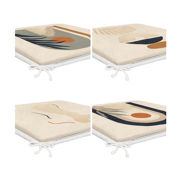 Sedežne blazine v kompletu 4 ks 42x42 cm Illustrated Arch – Mila Home