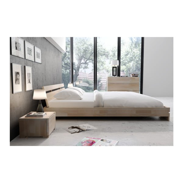 Nočna omarica iz bukovega lesa s predalom SKANDICA Sparta-image-4