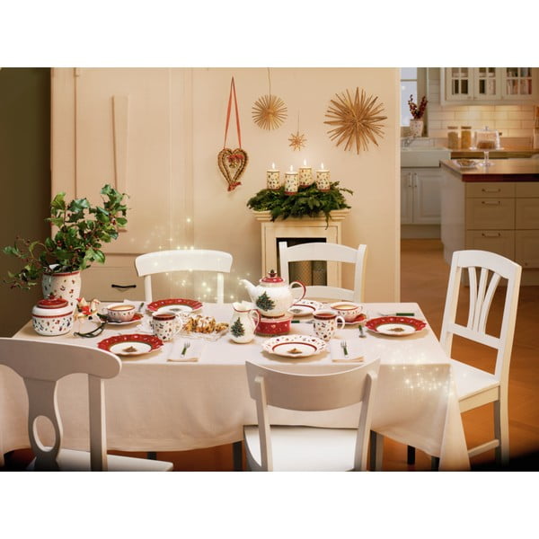 Belo-rdeč porcelanast božični krožnik Toy´s Delight Villeroy&Boch, ø 24 cm-image-2