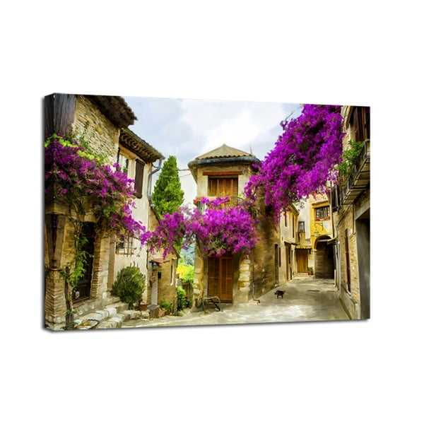 Slika Styler Canvas Watercolor Old Town, 60 x 80 cm