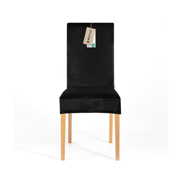 Črna raztegljiva prevleka za stol 48 cm Sento – Restilo