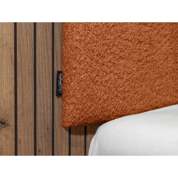 Oranžna zakonska postelja z letvenim dnom 140x190 cm Lior – Bobochic Paris-image-4