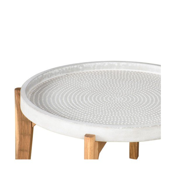 Vrtna miza s sivo betonsko ploščo Bonami Selection Bari, ø 70 cm-image-2