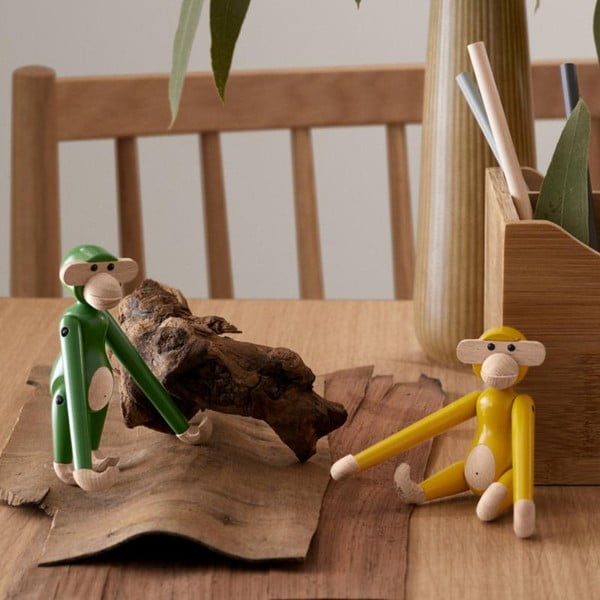 Kipec iz masivnega lesa (višina 9,5 cm) Monkey Mini – Kay Bojesen Denmark-image-2