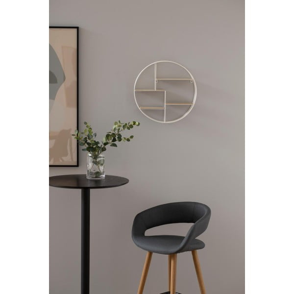 Bela polica iz masivnega lesa pavlovnije Darkenberg - Actona-image-1