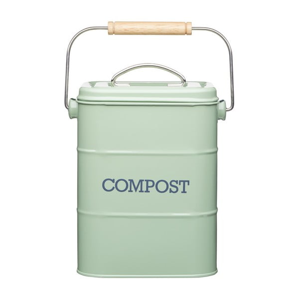 Zelen kuhinjski koš za kompostne odpadke Kitchen Craft Living Nostalgia, 3 l