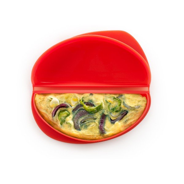 Rdeča silikonski kalup za omlete Lékué-image-2