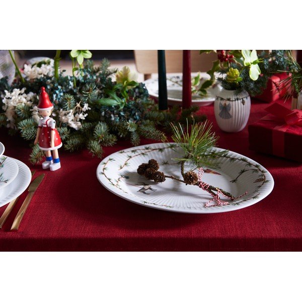 Porcelanast pladenj z božičnim motivom 27x34 cm Hammershøi Christmas – Kähler Design-image-1