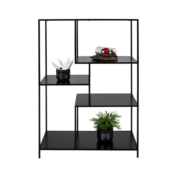 Črna knjižna omara House Nordic Vita Shelf, 80 x 120 cm-image-2