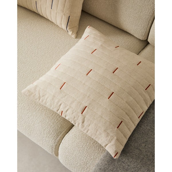 Prevleka za blazino iz mešanice lana 45x45 cm Blaina – Kave Home-image-1