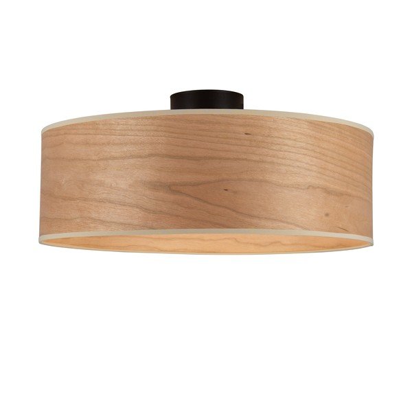 Stropna svetilka v češnjevem furnirju Sotto Luce TSURI XL, ø 45 cm-image-1