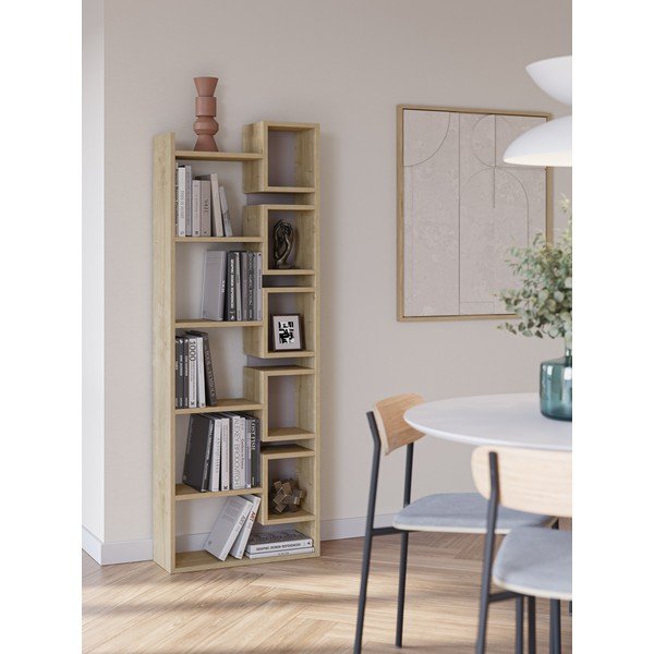 Regal v hrastovem dekorju 60x168,5 cm Eladi – Marckeric-image-1