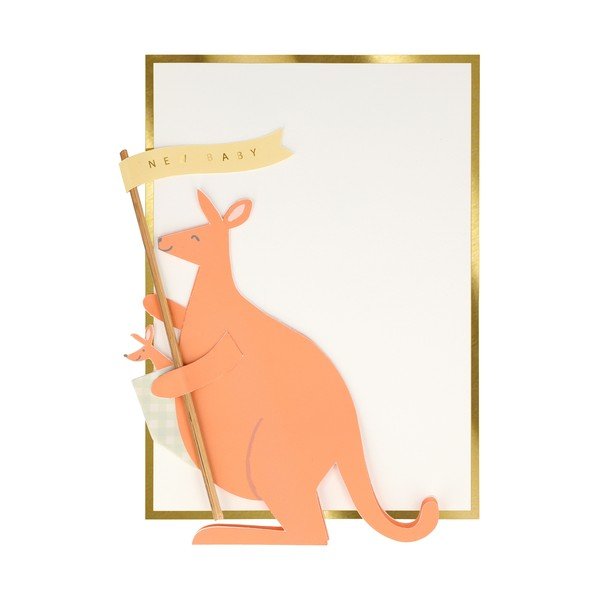 Voščilnica Baby Kangaroo – Meri Meri-image-1