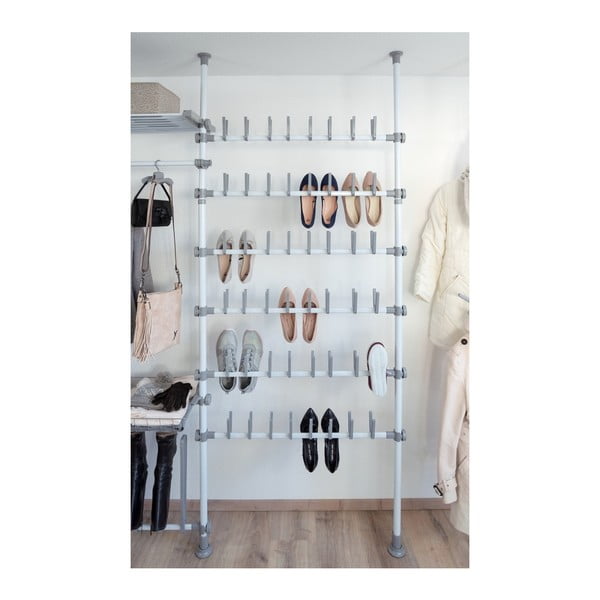 Belo kovinsko teleskopsko stojalo za čevlje Herkules – Wenko-image-3