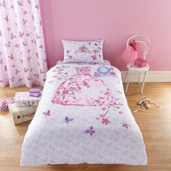 Otroško posteljno perilo za eno osebo Catherine Lansfield Glamour Princess, 135 x 200 cm