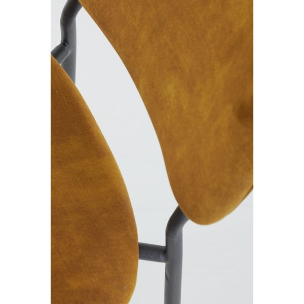 Žametni barski stol v gorčični barvi 92 cm Emma - Light & Living-image-1