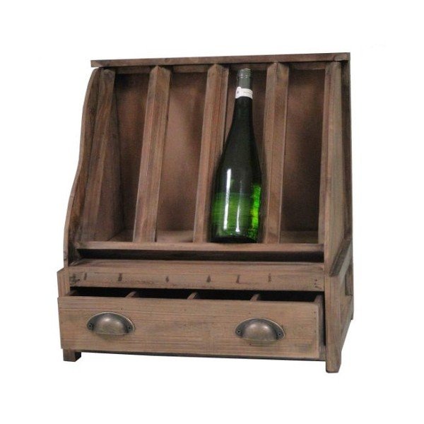 Leseno stojalo za vino Antic Line Wooden