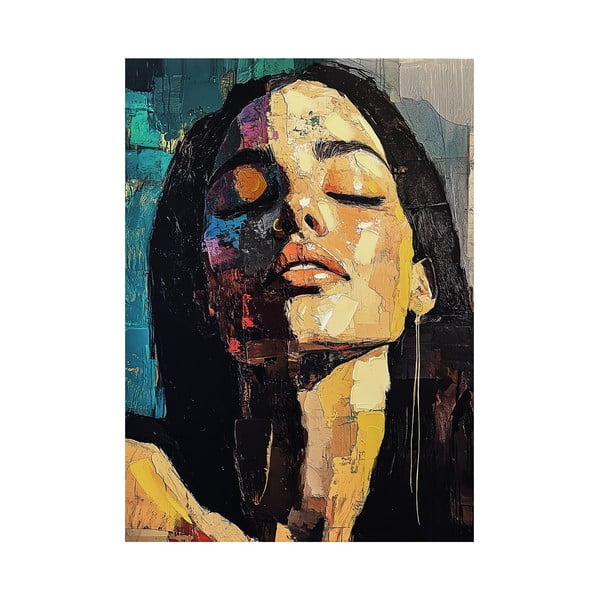 Slika z ročno naslikanimi elementi 70x100 cm Vivian – Styler