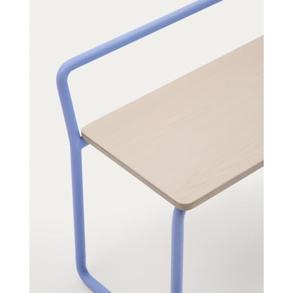 Modra/naravna klop Tinn – Kave Home-image-3