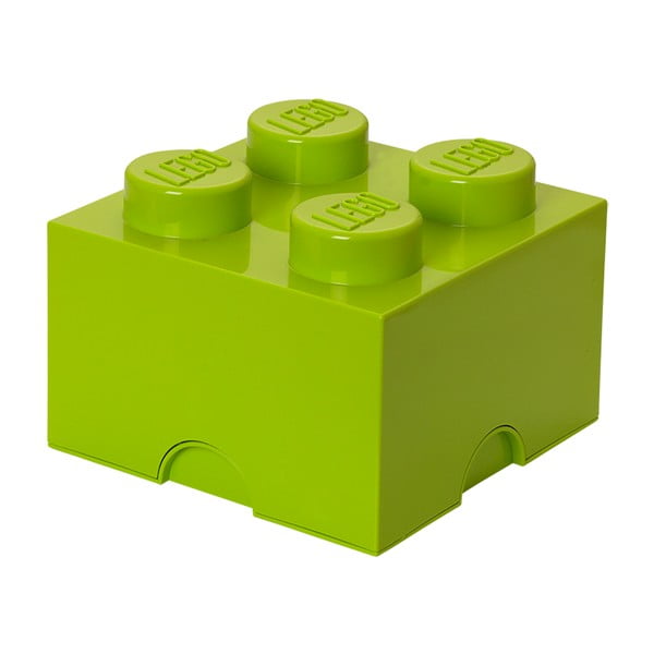 Kvadratna limetno zelena škatla za shranjevanje LEGO®