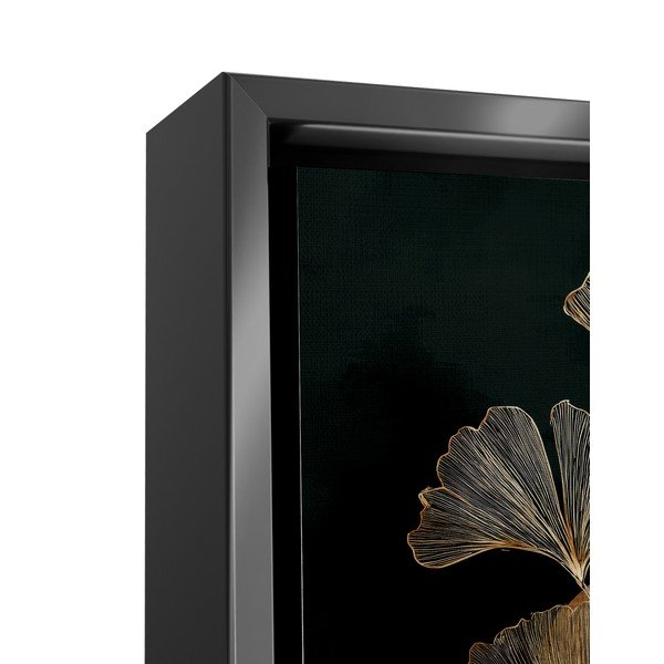 Tiskana slika z okvirjem 60x80 cm Gold Ginkgo – Styler-image-4