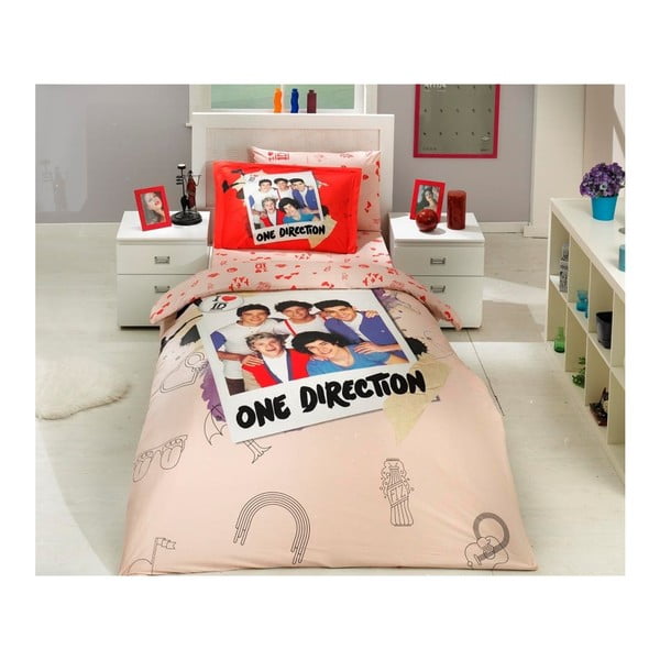 Otroško posteljno perilo z rjuho One Direction, 100 x 150 cm