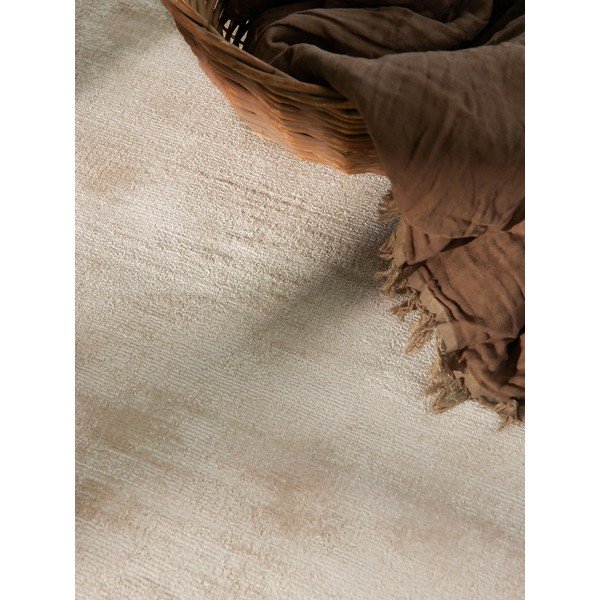 Slonokoščena ročno tkana viskozna preproga 80x150 cm Noemi – Vikosa-image-3