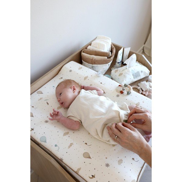 Rožnate/kremno bele tekstilne otroške škatle za shranjevanje v kompletu 2 ks ø 24x17 cm Bows – Cam Cam Copenhagen-image-1