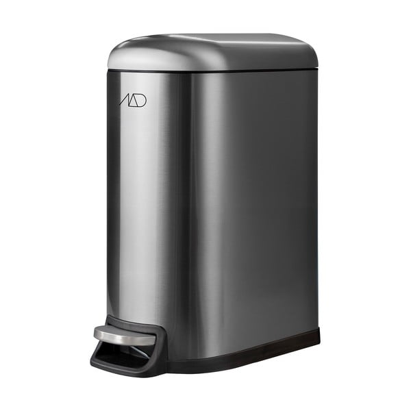 Koš za smeti s pedalom iz nerjavečega jekla v srebrni barvi 10 l Wather – Mette Ditmer Denmark