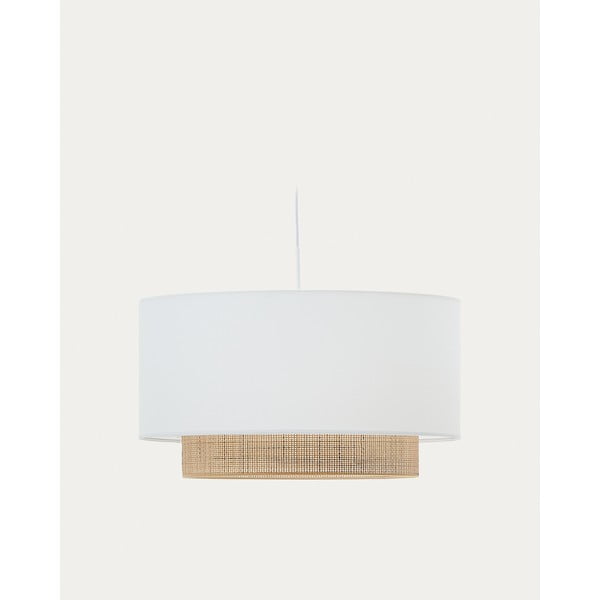 Belo tekstilno senčilo ø 60 cm Erna – Kave Home-image-2