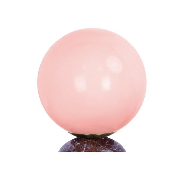 Bordo rdeča marmorna namizna svetilka (višina 20 cm) Lazio Sphere – Leitmotiv-image-4