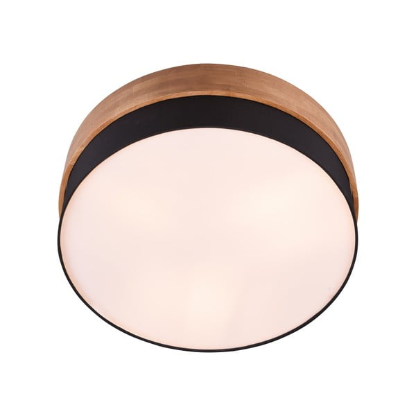 Svetilka s tekstilnim senčilom v črni in naravni barvi Seasons – Trio-image-3