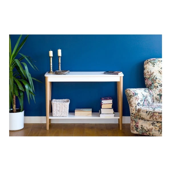 Bela konzolna mizica Ragaba Ashme, širina 105 cm-image-1