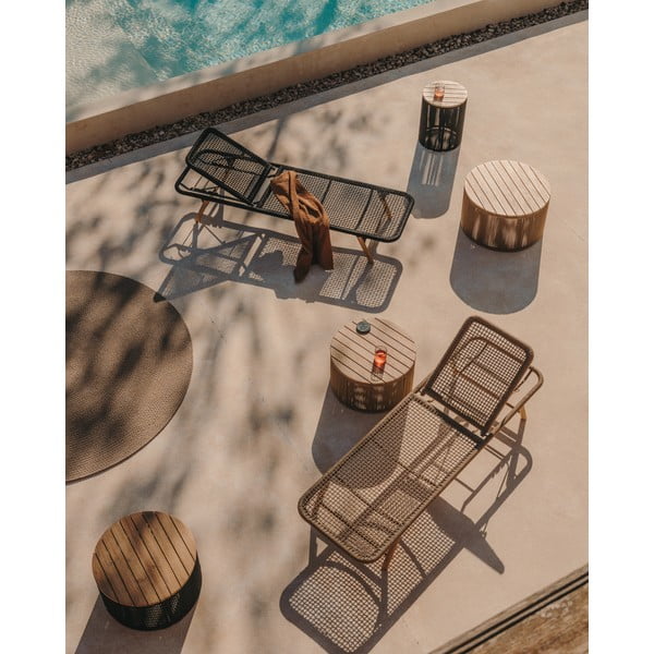 Okrogla vrtna mizica z mizno ploščo iz akacije ø 70 cm Dandara – Kave Home-image-2